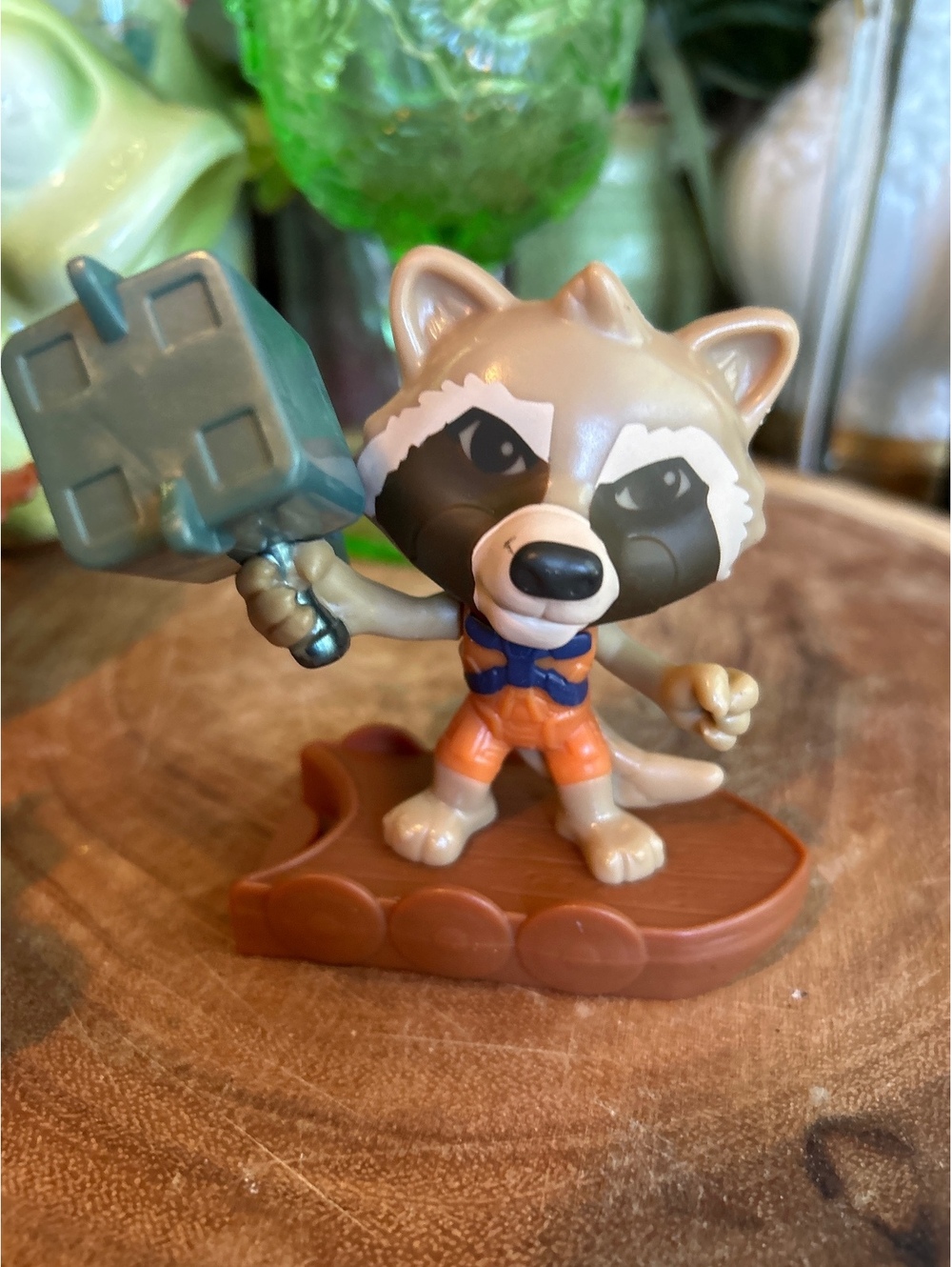 Disney Marvel Rocket Raccoon Mini Action Figure with Hammer